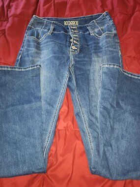Rock & Roll Flare button fly jeans 30x34